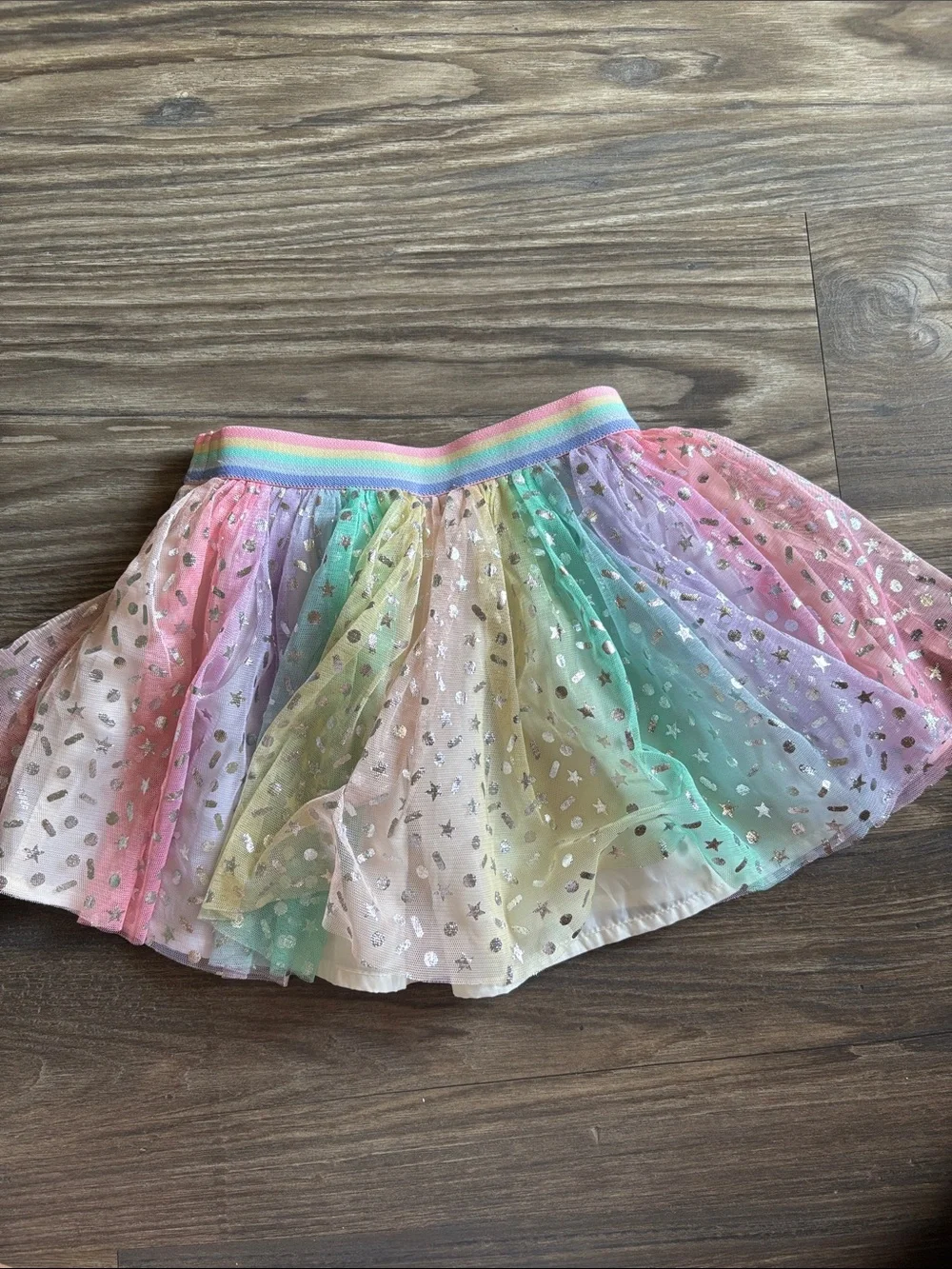 Old Navy Girl toddler Rainbow Tulle Skirt- size 18-24M